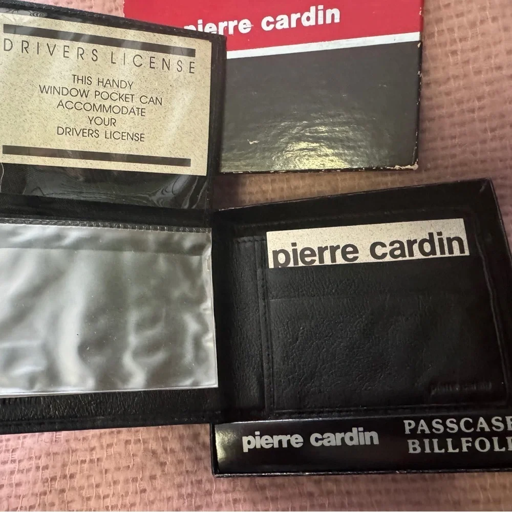 Never used Vintage Pierre Cardin Black Key and Card Holder
